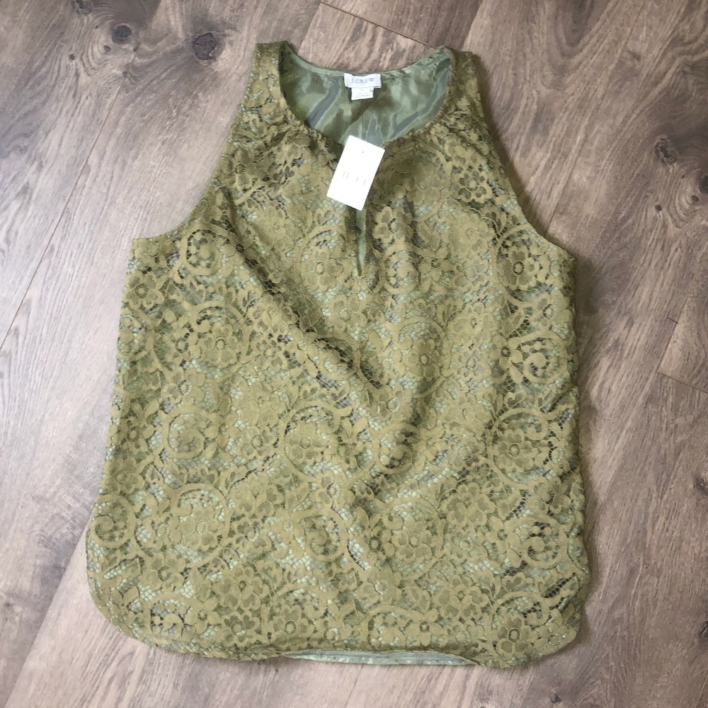 J Crew Women's Blouse Olive